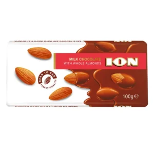 Шоколад ION Млечен с Цели Бадеми100 г