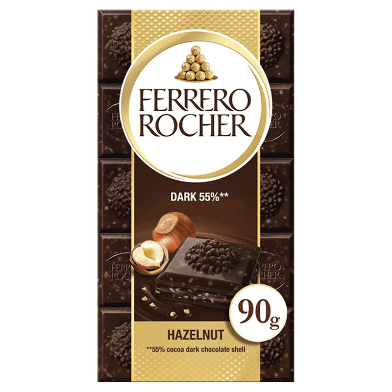 Шоколад Ferrero Rocher Тъмен с Лешник