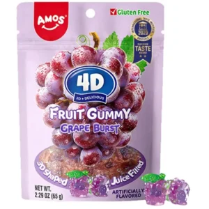 4D Amos желирани бонбони грозде 65гр